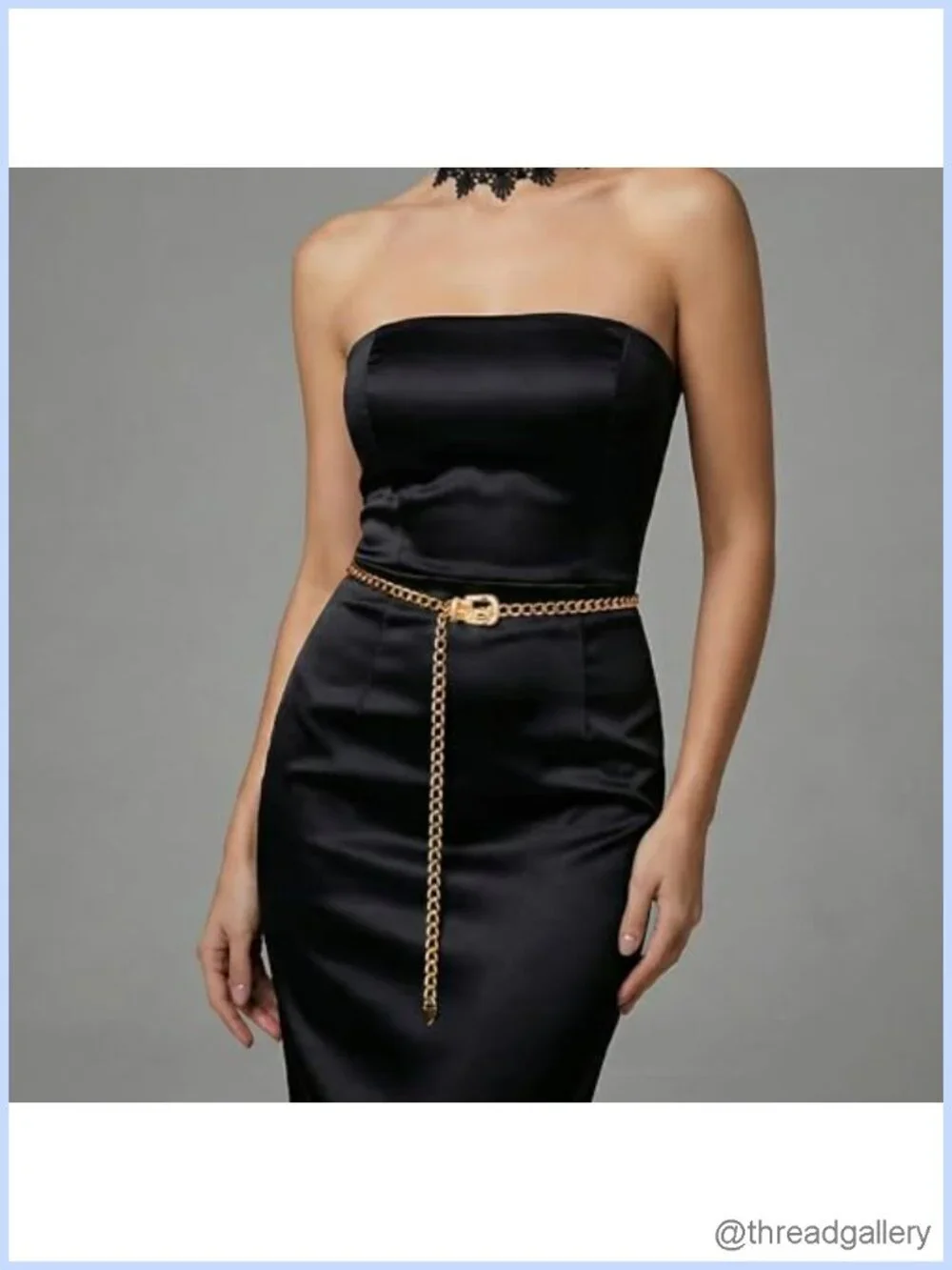 47 Inch Long Gold Waist Chain Adjustable Chain Belt for Women